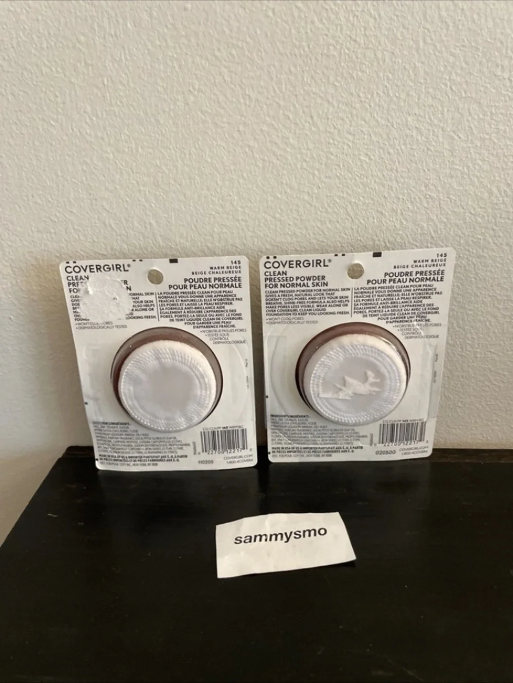 Covergirl Clean Pressed Powder 145 Warm Beige, Original Talc, x2 READ DESCRIPT